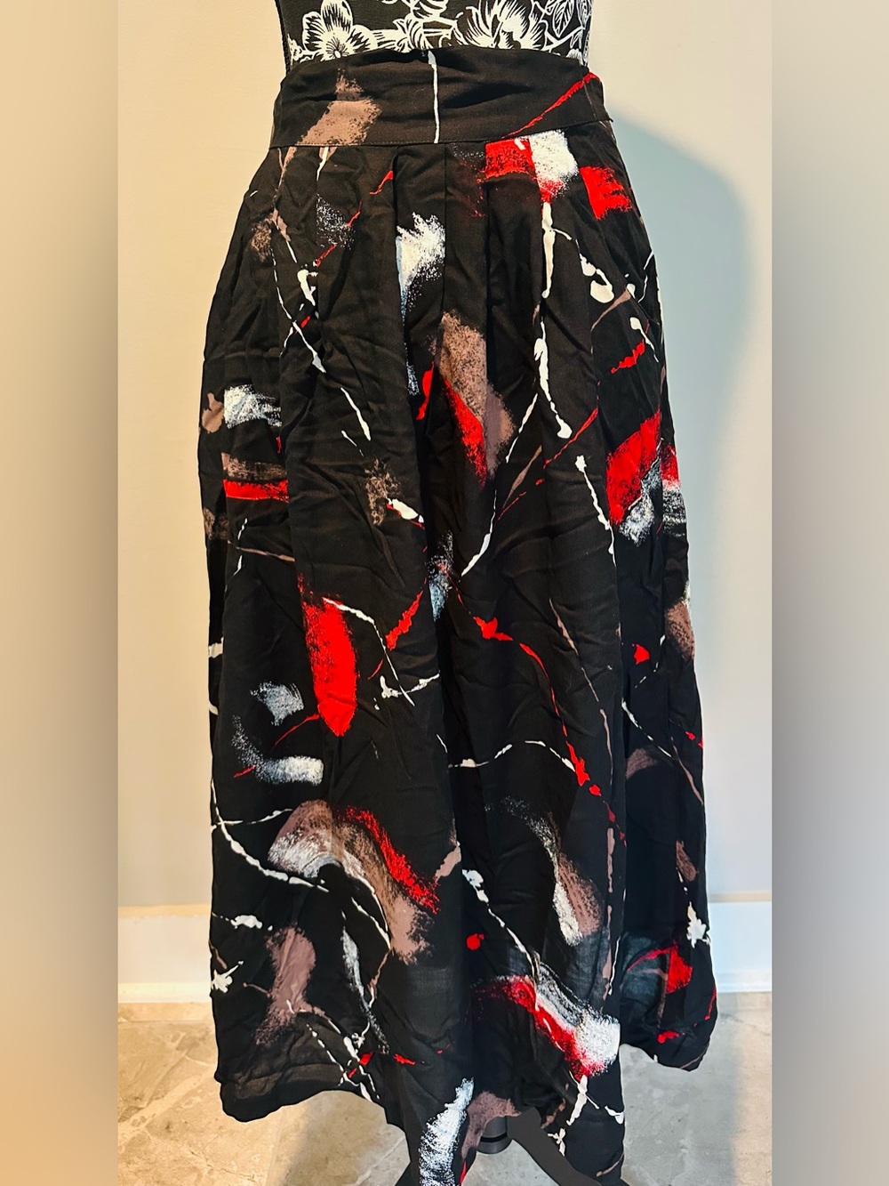 Vintage 80’s Print Fun Maxi Skirt